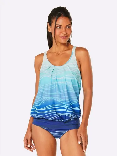Tankini-Top FEEL GOOD für Damen, Gr. 38, Cup D, Blau
