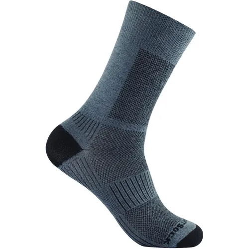 Wrightsock Coolmesh II Crew Socken - Größe 45.5, grau - Extrem atmungsaktive und leichtgewichtige Laufsocken für optimalen Tragekomfort beim Sport.