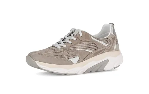 Gabor Damen Low-Top Sneaker in Silk/Puder - Stylische Low-Top Sneaker für Damen, ideal für Freizeit und Business. Mit bequemem Obermaterial aus Textil und Rauleder sowie einer leichten Laufsohle für optimalen Tragekomfort.