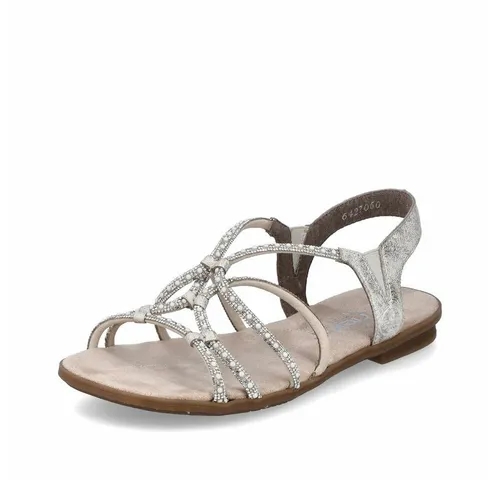 Rieker Damen Pantoletten 64270 - Bequeme Slipper für den Alltag - Wanderschuhe mit flachem Absatz und weichem Kunstleder, ideal für entspannte Tage und lange Spaziergänge.