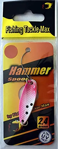 FTM Spoon Hammer 3,3cm 2,4g - Forellenblinker, Farbe:Salmon pink White UV/orange UV