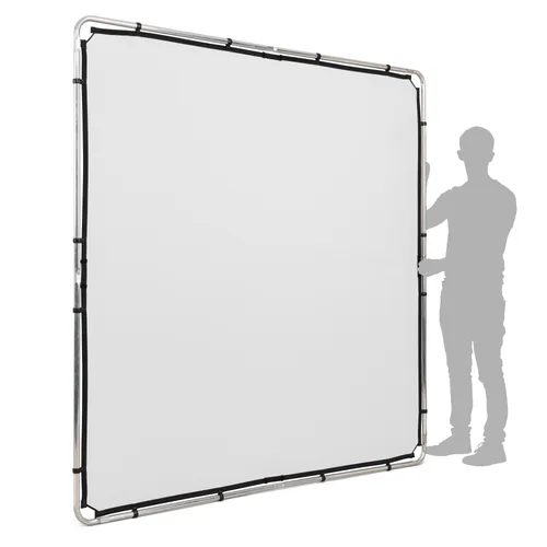 Manfrotto Pro Scrim All-in-one-Kit L - Kamerazubehör für professionelle Lichtkontrolle; Komplettset mit reflektierenden und diffusen Textilbespannungen, leicht und schnell aufzubauen, ideal für Fotografie und Videoarbeiten.