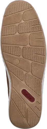 Rieker Herren Sneaker mit Lochmuster und Zierband 08816, Größe 45 EU, Braun - Bequemer Herren Sneaker von Rieker mit flexibler RIRICON-Sohle. Ideal für den Alltag, bietet er Komfort und lässige Eleganz. Schnürung für einfaches An- und Ausziehen.