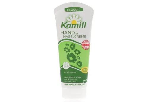 Kamill Handcreme Classic 100ml – Beruhigende vegane Hand- & Nagelpflege - Handcreme mit Bio-Kamille für intensive Feuchtigkeit und geschmeidige Hände. Ideal für unterwegs in praktischer Reisegröße.