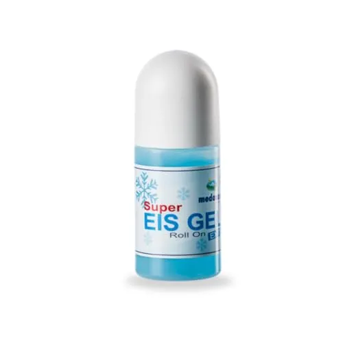 MEDOSAN Eis Gel Roll-On | Massageroller | Muskelkater | Zerrungen | Prellungen | Sport & Arbeit | Soforthilfe bei Schmerzen | Entspannungs-Eisgel 50ml
