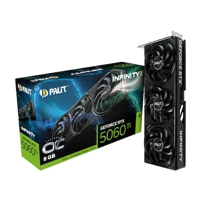 Palit RTX 5060Ti Infinity 3 OC 8GB GDDR7 - Grafikkarten mit 8GB GDDR7 für herausragende Gaming-Performance und hohe Bildraten in modernen Spielen.