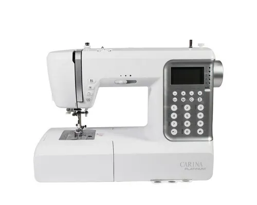 CARINA Nähmaschine Platinum I 404 Programme - Nähmaschine mit 404 Programmen, Knopfloch-Automatik und Memory-Funktion für kreative Nähprojekte, ideal für Anfänger und Profis.