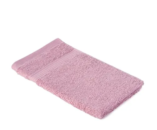 liebling Gästetuch, 100% hochwertige Baumwolle, Serie Miami, 30 x 50 cm, waschbar & trocknergeeignet, Farbe: Altrosa