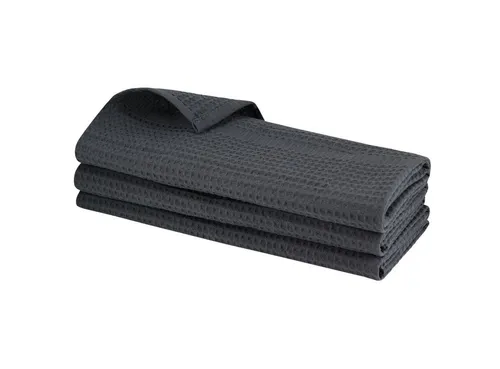 Engelland Geschirrtuch Poliertuch, (Vorteils-Set, 3-tlg., Waffel-Pique), 100 % Baumwolle, integrierte Aufhängeschlaufe, 70 x 50 cm