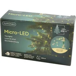 Micro-LED Lichterkette Weihnachten mit Timer 180cm - Weihnachtsbeleuchtung mit warmweißer Beleuchtung, wetterfest (IP44) und ideal für stimmungsvolle Dekoration im Innen- und Außenbereich.