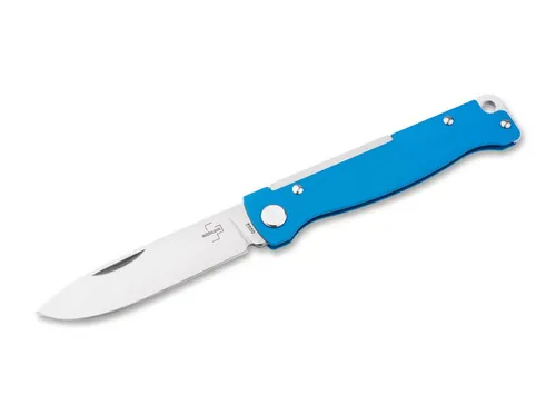 Böker Plus Atlas Blue Taschenmesser 12C27 Edelstahl - Taschenmesser mit ergonomischem Griff und rostbeständiger Klinge, ideal für EDC und Outdoor-Aktivitäten. Lebenslange Garantie für höchste Qualität.