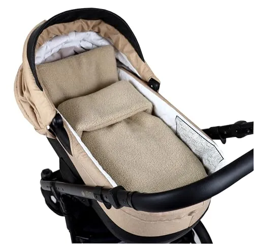 Produktbild Babylux Kuscheldecke BOUCLÉ 60x75 cm + Kissen 30x35 cm – Beige