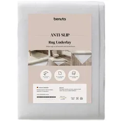 benuta Basic Kurzflor Teppichunterlage Prima Weiß 70x240 cm von benuta