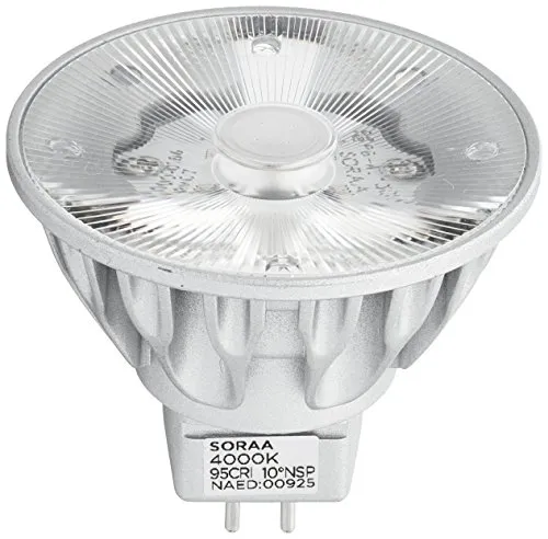 Soraa Vollspektrum LED 7,5 Watt, GU 5.3 - Energiesparlampe mit exzellenter Farbwiedergabe (CRI 95) und dimmbarem Snap-System für individuelle Lichtgestaltung.