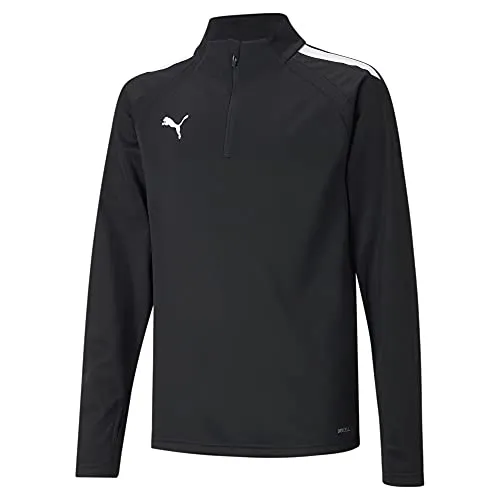 PUMA Unisex-Kinder Sweater, Puma Black-Puma White, Größe 128 - Sweatshirts mit dryCELL-Technologie für optimalen Feuchtigkeitstransport, aus recycelten Materialien für einen geringeren ökologischen Fußabdruck.