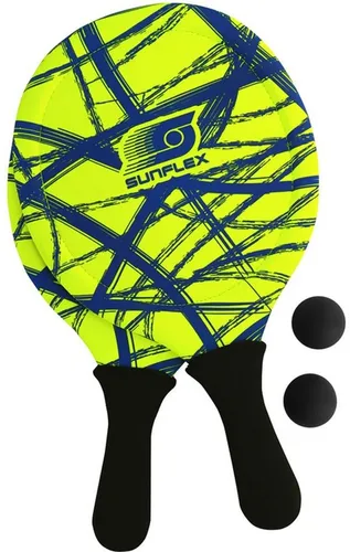 SUNFLEX BEACHBALL SET FUNKY CROSSED GELB NEU OVP