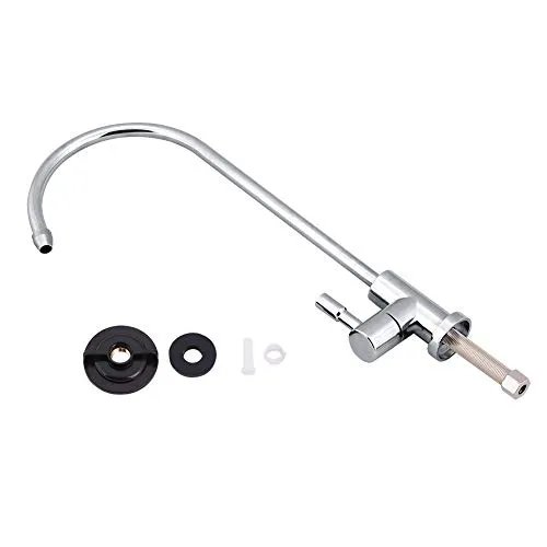 Spültischarmatur,Wasserhahn Küche,1/4'' Edelstahl Küchenarmatur 360° Drehung Chrom Umkehrosmose RO Trinkwasserfilter