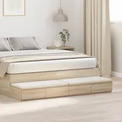 vidaXL Nachttisch mit 3 Schubladen in beige von vidaXL