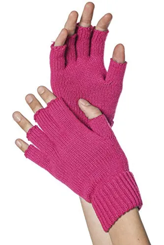 WILBERS & WILBERS 51040 - Gestrickte fingerlose Handschuhe, Kostümaccessoire für Karneval, Mottopartys, Halloween