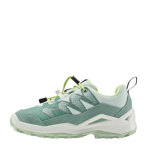 Lowa Maddox Pro GTX LO JR - Kinder Wanderschuhe rauchgrün/mintgrün (7946) 34 - Wasserdichte und atmungsaktive Kinder Wanderschuhe mit GORE-TEX Membran und praktischem Speedlacing-System für schnellen Einstieg. Ideal für Abenteuer bei jedem Wetter!