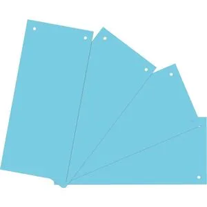 Wekre Trennstreifen blau, 190g/m² Karton, 24 x 10,5 cm, 100 Stück