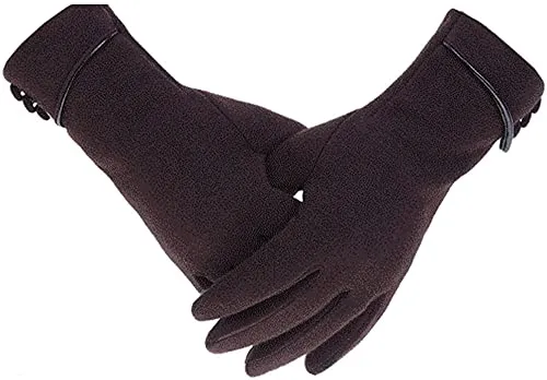 ehsbuy Outrip Womens Lady Winter Warme Handschuhe Touchscreen-Telefon Winddicht gefütterte dicke Handschuhe