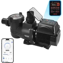 VEVOR Schwimmbadpumpe 30.000 L/h mit variabler Drehzahl
