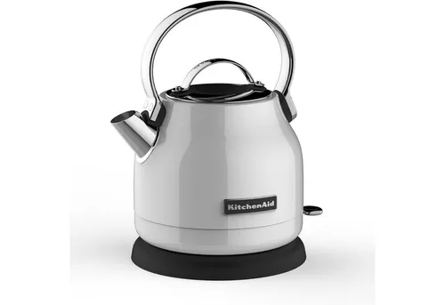 KitchenAid Classic Wasserkocher 1.25 l (5KEK1222EWH) - Eleganter Wasserkocher mit 1.25 l Fassungsvermögen, ideal für Teeliebhaber und perfekt für die schnelle Zubereitung heißer Getränke.