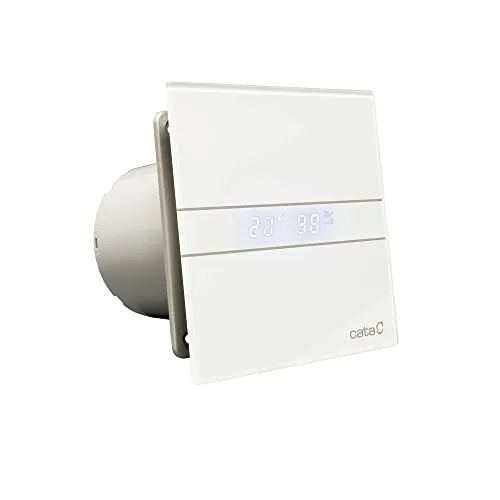 Badlüfter mit Timer 120 mm - Effizienter und geräuscharmer Abluftventilator - Abluftlüfter & Rohrventilatoren: Mit nur 33 dB sorgt dieser leise Ventilator für frische Luft im Bad und beseitigt Feuchtigkeit dank elektronischem Timer und Feuchtigkeitsmesser.