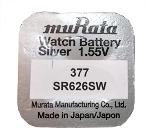 muRata SR626SW Knopfzelle 377 Silberoxid Batterie 1,55V für Armbanduhren