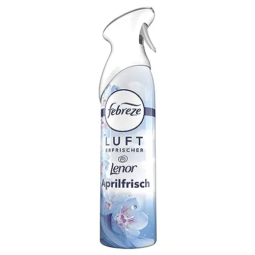 Febreze Aprilfrisch Lufterfrischer Raumduft Spray 300ml, WC Duft, Raumerfrischer, bekämpft Gerüche und hinterlässt einen Angenehmen leichten Frischeduft