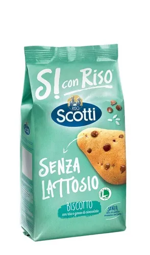 Riso Scotti Biscotti con riso Schokoladenkekse mit Reis laktosefrei 350g
