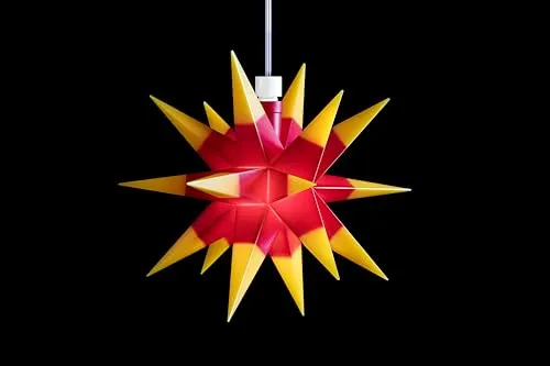 Sterntaler Dekostern | Mini Weihnachtsstern mit LED in rot von DecoTrend GmbH