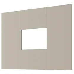 Inn.Furn Wandpaneel Option in Kaschmir, 116 x 118 cm mit TV-Ausschnitt
