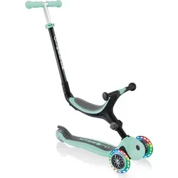Go-Up Foldable Lights Scooter - Mint - 3-rädriger Roller für Kinder von 15 Monaten bis 7 Jahren, mit einer Tragkraft von 50 kg und faltbarem Design für einfache Verstauung.