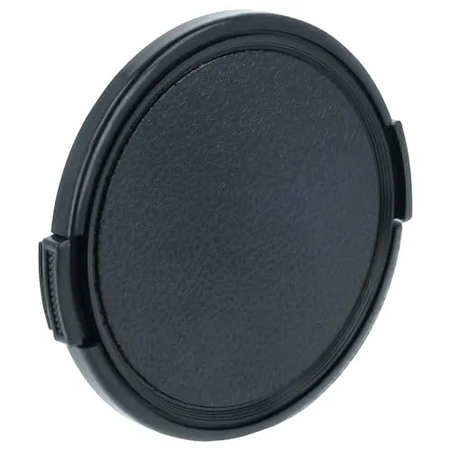 vhbw Objektivdeckel 67 mm kompatibel mit Panasonic Lumix G Vario 100-300 mm 4-5.6 Mega OIS Kamera - Kunststoff Schwarz, mit Seitengriff