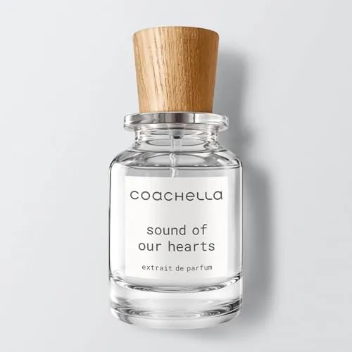 Coachella - Sound of our Hearts, 50 ml Extrait de Parfum Unisex - Unisex Extrait de Parfum mit 21% Duftöl für langanhaltende Intensität. Blumige Rose trifft auf würzigen Safran und edles Oud – ein exklusiver Duft für Individualisten.