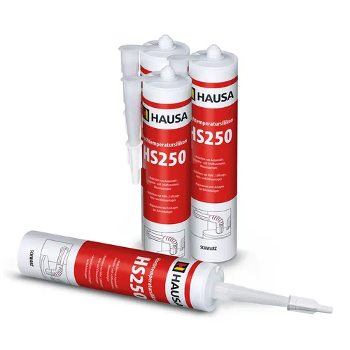 Hochtemperatur-Silikon 4x 300ml - Hitzebeständiger Dichtstoff bis 305°C - Dicht- & Spachtelmassen, ideal für Motoren und Kühlanlagen, bietet eine Temperaturbeständigkeit von -65 bis +305°C und elastische Rückstellung für dauerhafte Dichtheit.