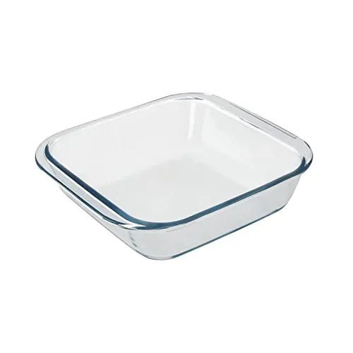 Borosilikatglas-Backofen-Set 1,1 Liter - Quadratisch 18x18 cm - Auflaufformen aus hochwertigem, BPA-freiem Borosilikatglas, ideal für Salate, Desserts und mehr. Mikrowellen-, gefrier- und ofenfest bis 200 Grad für vielseitigen Einsatz.