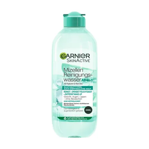 Garnier SkinActive Mizellen Reinigungswasser All-in-1 mit Hyaluron and Aloe Vera