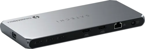 SATECHI Thunderbolt 4 Dock mit 96W Laden - Weiteres Notebook-Zubehör: Maximieren Sie Ihre Produktivität mit Unterstützung für bis zu 4 externe 4K-Displays und blitzschnellen Datenübertragungen von bis zu 40 Gbps.