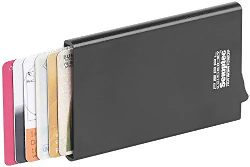 Semptec Urban Survival Technology Kreditkartenetui: RFID-Kartenetui, Aluminium, Auswurf-Mechanismus, für EC-Karten u.v.m. (Etui Karten, RFID Hülle, antimagnetische Kartentasche automatischem)