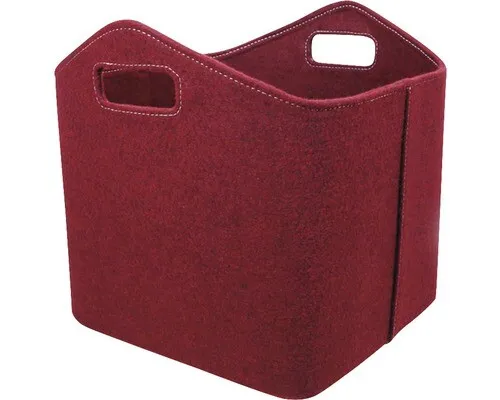 Lienbacher Holzkorb Filz rot 38x35cm von Lienbacher