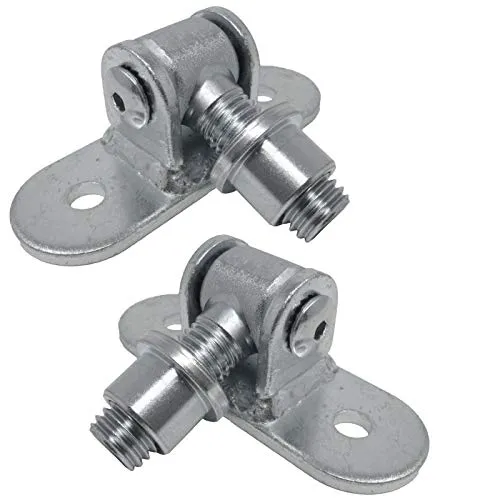 Stück Torangeln M18 mit Einschweißmutter und Befestigungsplatte Torband Torscharnier 2