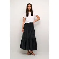 Rock A-shape Black - Eleganter A-Linien Rock mit elastischer Taille für optimalen Tragekomfort. Ideal für vielseitige Outfits. Pflegeleicht bei 30° Schonwäsche und aus 100% Viskose (LENZING™ ECOVERO™) gefertigt.