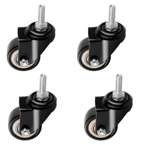 S-POLYTEC 40mm Lenkrolle mit Gewindestift M8 und Bremse von S-Polytec