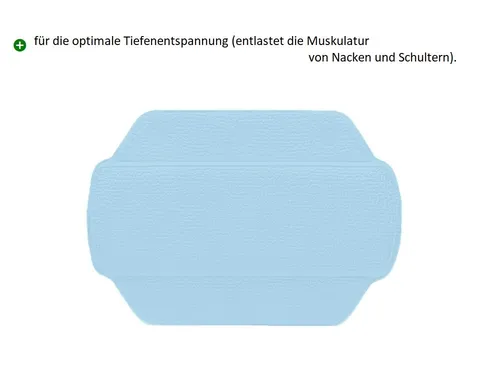 Hell Blau Nackenpolster Sicherheitseinlage 32 x 22 cm - PVC Schaum.