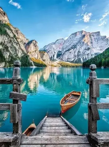 Puzzle 500 Compact Braies Lake Clementoni 8005125355389