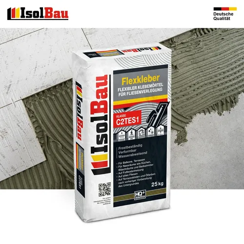 Flexkleber C2TES1 Fliesenkleber 25 kg Flexmörtel Natursteinkleber Klebemörtel