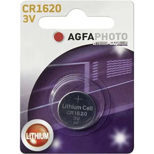 AgfaPhoto 150803456 AgfaPhoto 150-803456 Lithium-Knopfzelle CR1620 3 Volt Silber